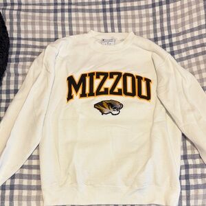 Mizzou Men’s White Crewneck